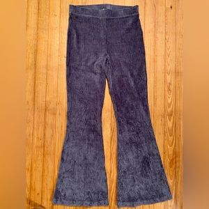 Aerie Groove-On Velour High-Wasted Flare Pant Lg
